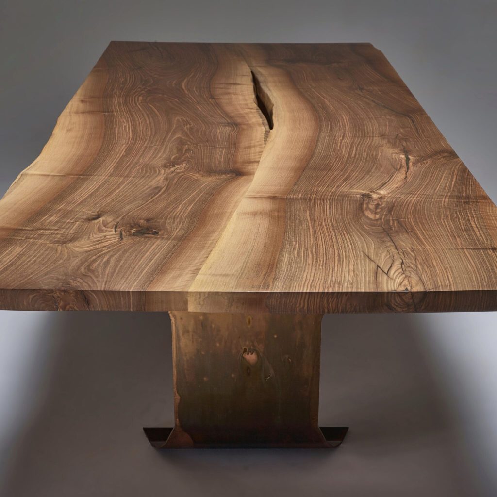 Reclaimed Walnut Dining Table | Lateliermata.co.uk