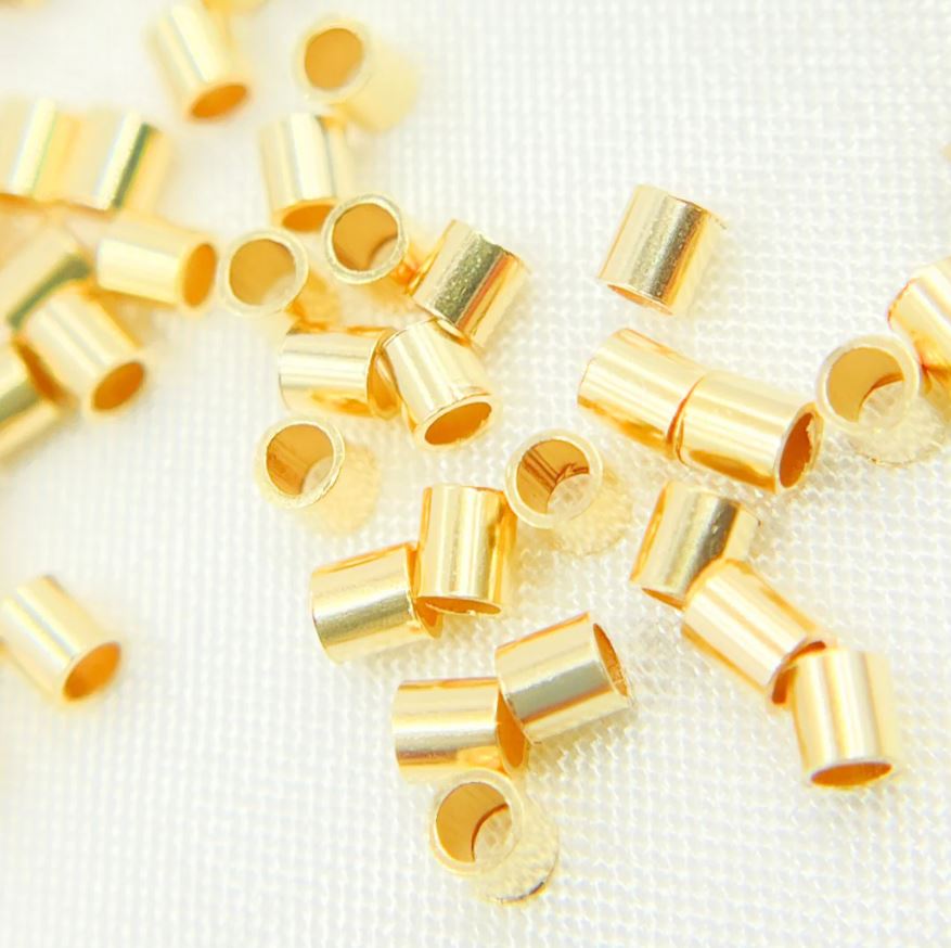 sterling silver crimp bead covers