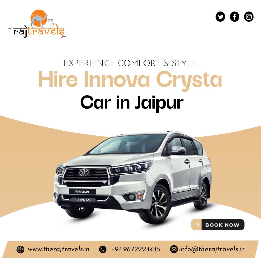 Innova Crysta for Jaipur tour