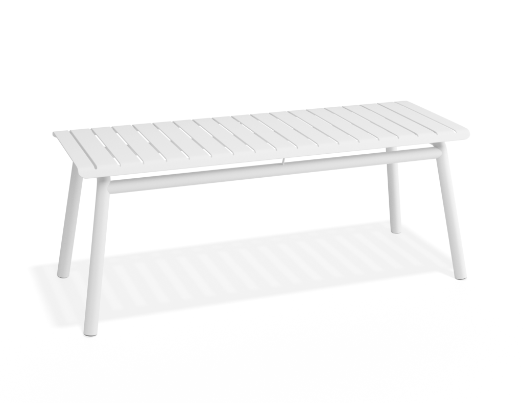 Premium Roku Bench 120cm – Outdoor Seating in Matte White Premium Roku Bench 120cm – Outdoor Seating in Matte White