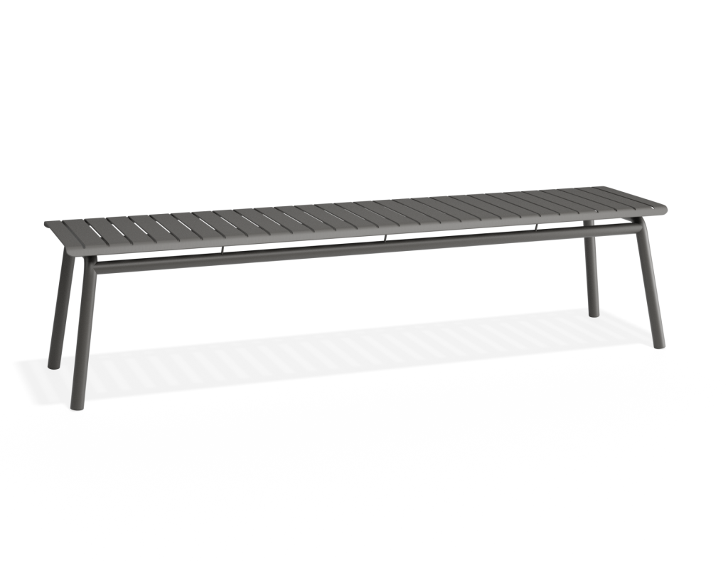 Spacious & Stylish Roku Bench 190cm – Matte Charcoal Finish Spacious & Stylish Roku Bench 190cm – Matte Charcoal Finish
