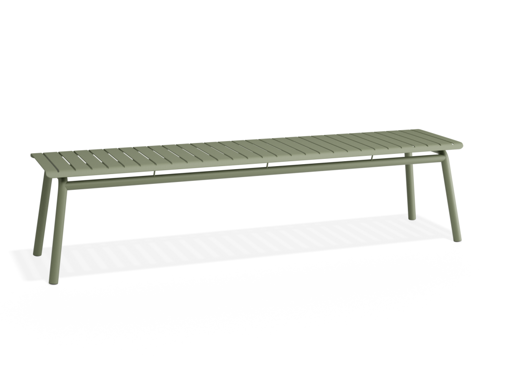 Stunning Roku Bench 190cm – Matte Eucalyptus Green | Outdoor Stunning Roku Bench 190cm – Matte Eucalyptus Green | Outdoor