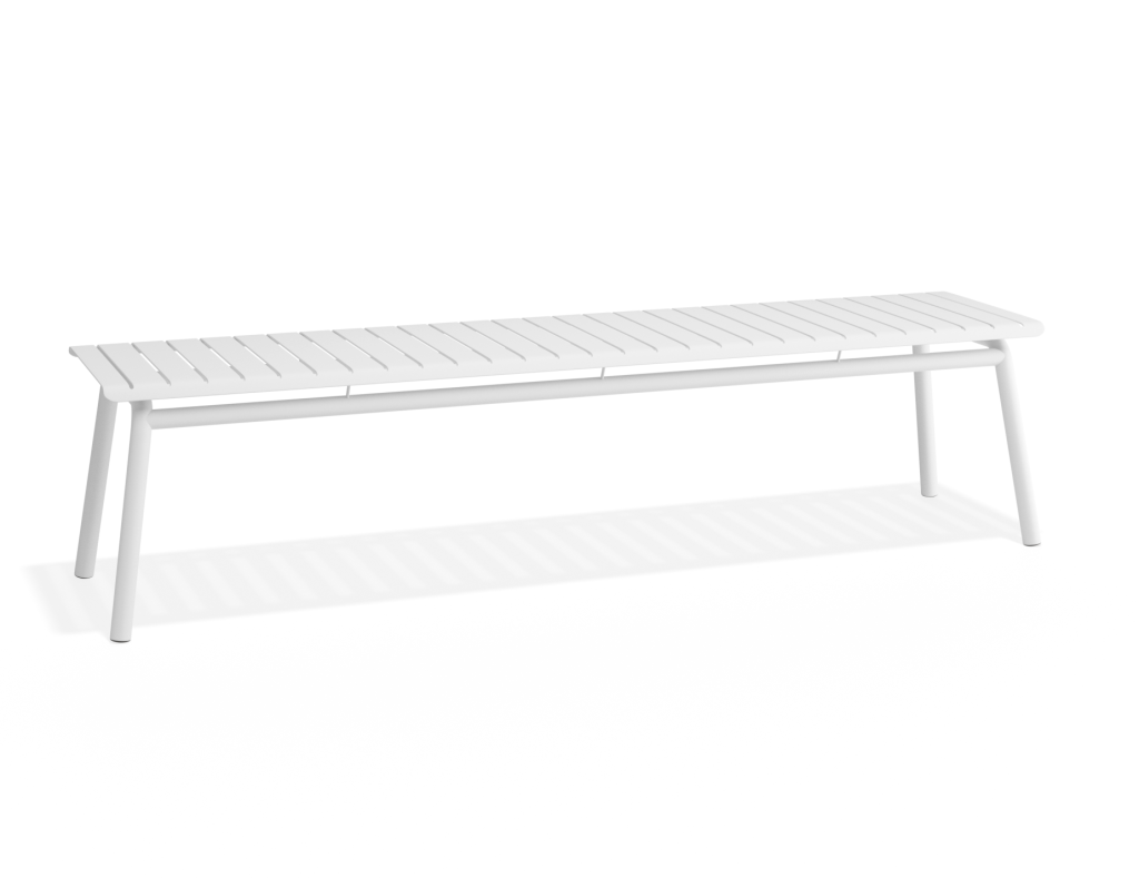 Elegant & Durable Roku Bench 190cm – Matte White Outdoor Seat Elegant & Durable Roku Bench 190cm – Matte White Outdoor Seat