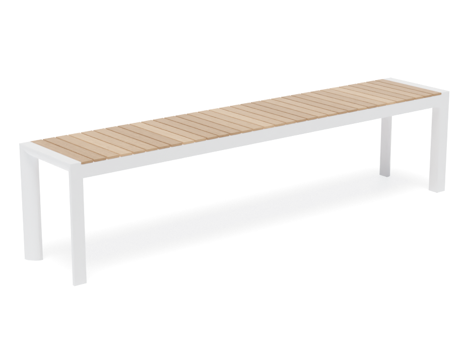 Stylish & Durable Vydel Bench Seat – 190cm Teak & White Stylish & Durable Vydel Bench Seat – 190cm Teak & White