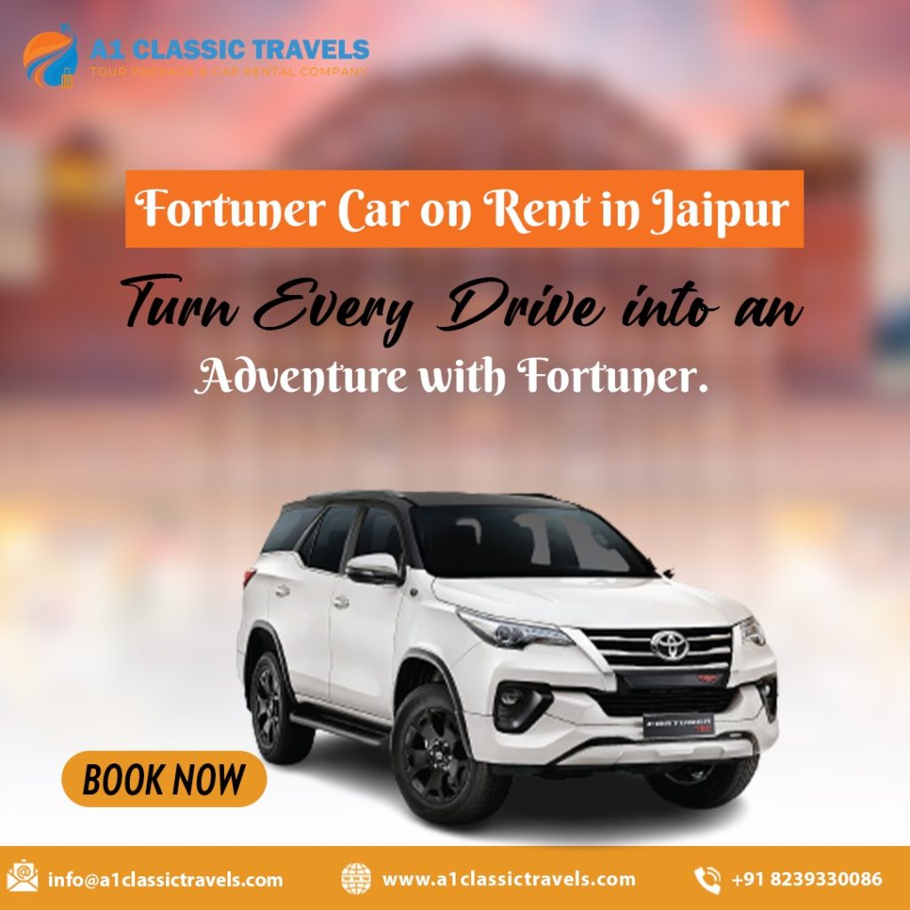 Book Fortuner Car Rental in Jaipur | Best Rates for Luxury Travel