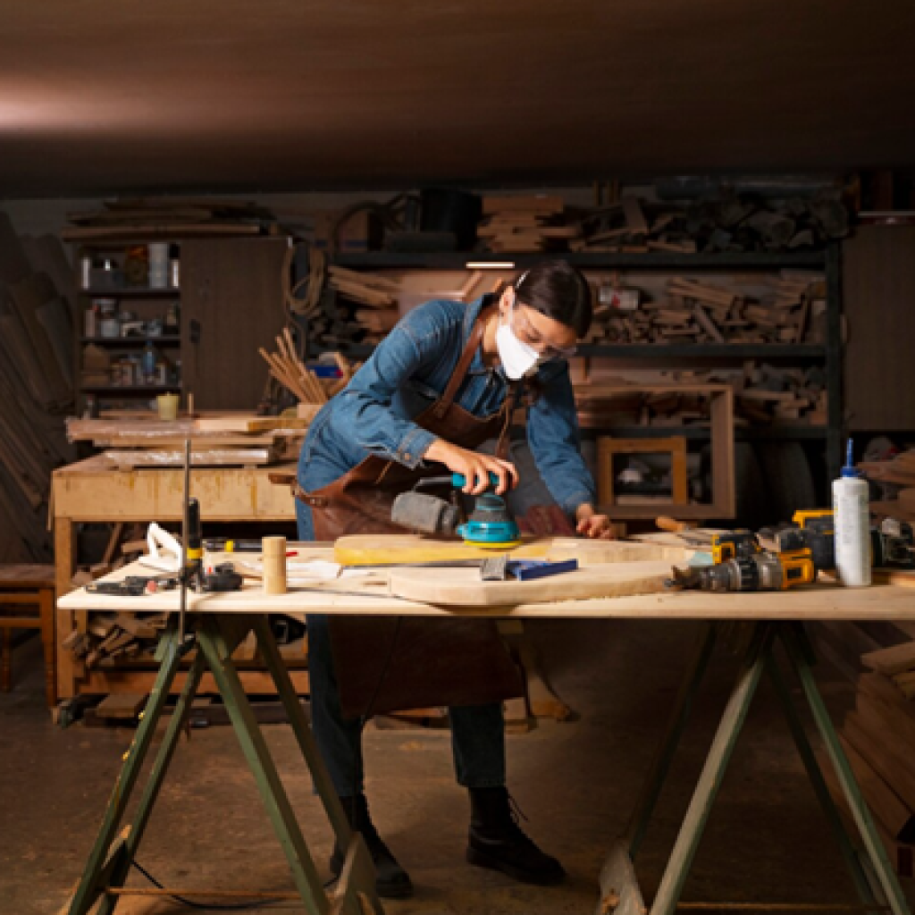 Sturdy Standing Workbench for Small Shops