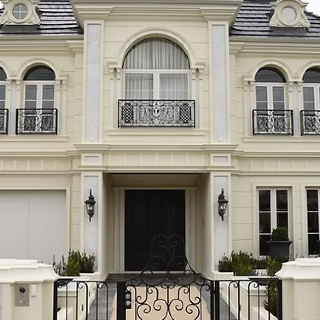 Elegant Stone-Pressed Pillars for Classic Facades