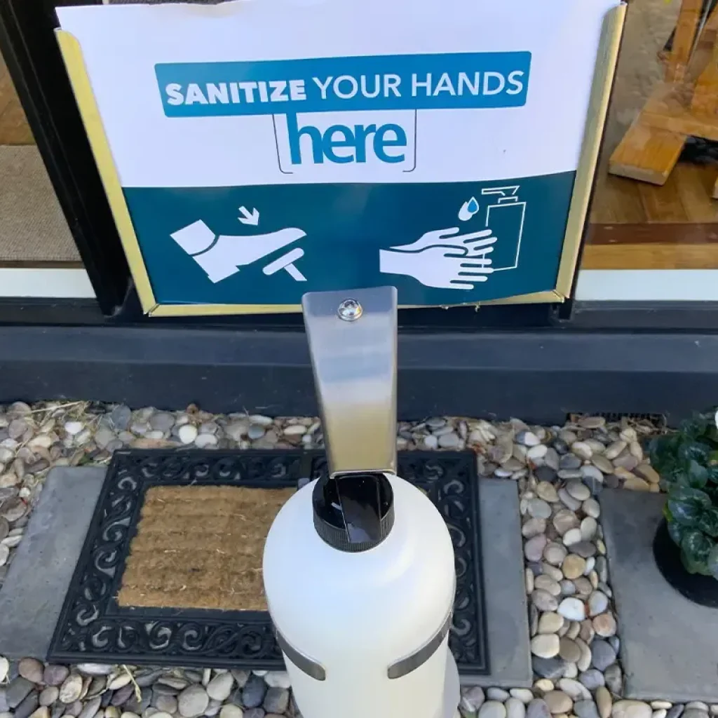 Versatile Sanitiser Stand for Easy, Hygienic Access