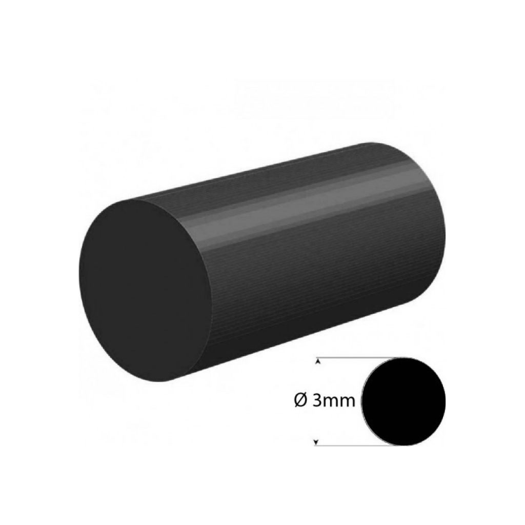Premium Black Rubber T-Profile for Stylish Interiors