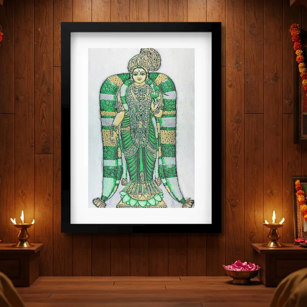 Peacock Feather Silk Wall Art – Elegant Framed Silk Prints
