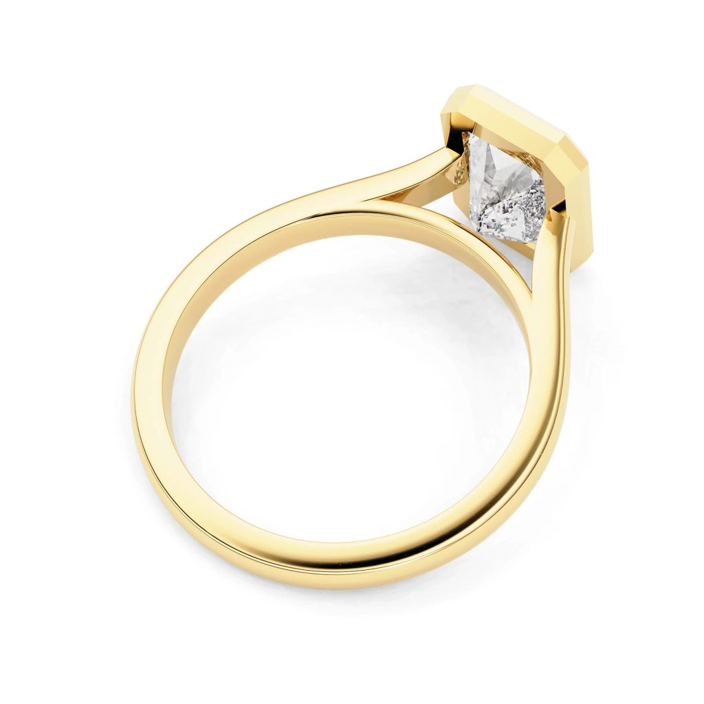 Ethical sparkle: Contemporary lab-grown diamond rings for vows