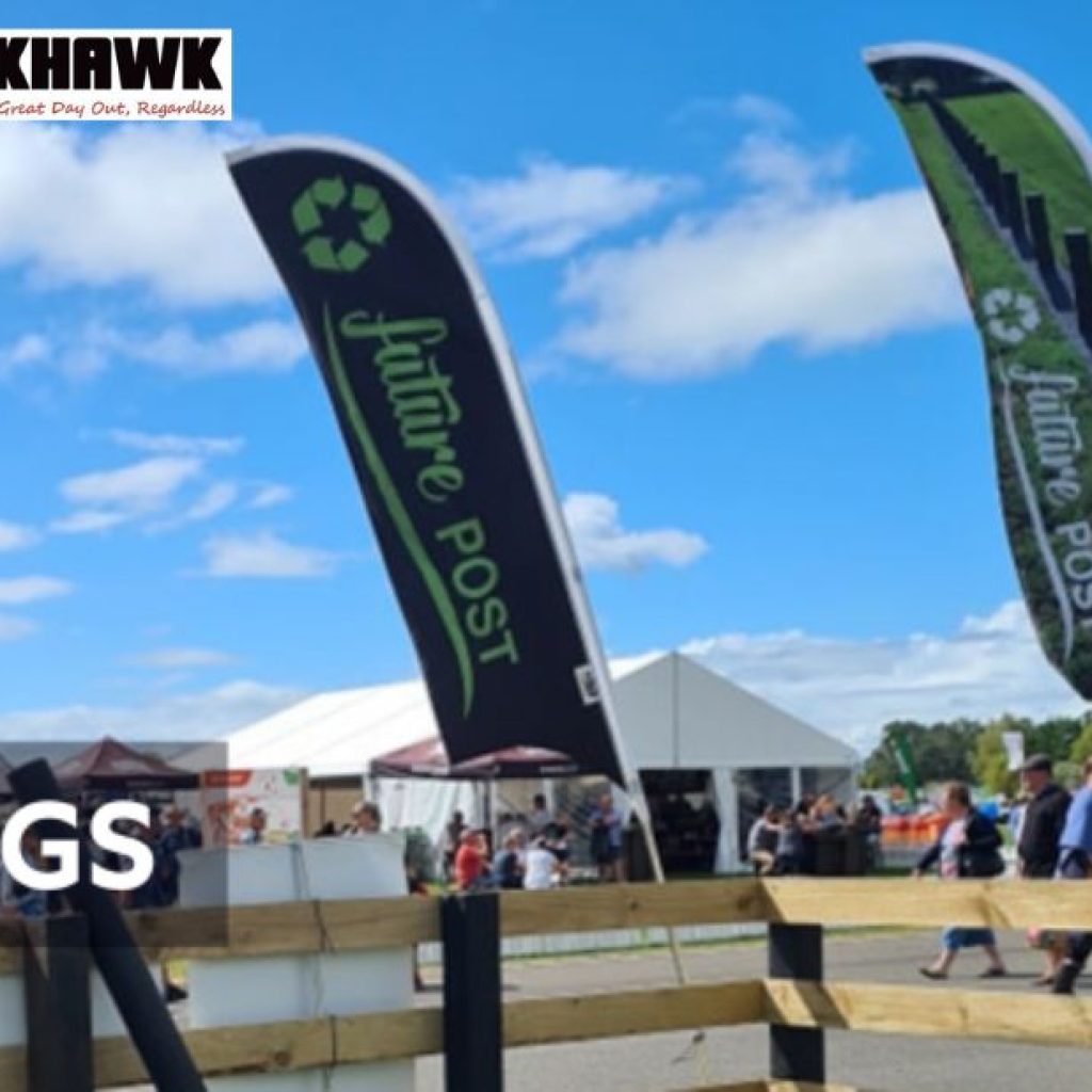 Show Your Support with Our Signature Teardrop Flag Banner