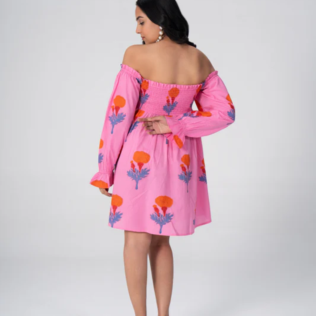 Chic Floral Panel Dress with Sleeves for Summer Fashion
