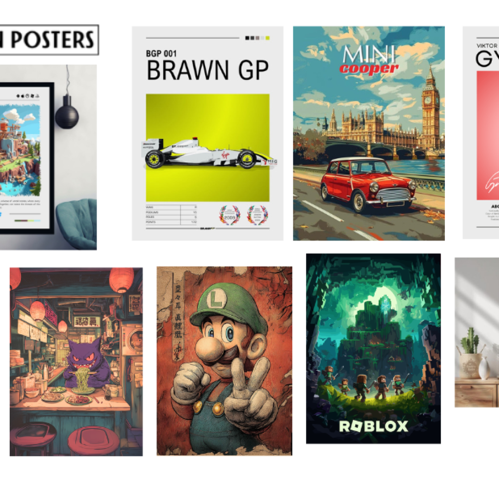 Level Up Your Wall with Striking Video Game Poster Art
