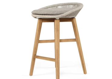 Elegant & Durable Taylor Backless Counter Stool – Grey/White