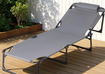 Foldable Gardeon Sun Lounger – Beach, Patio & Pool Bliss