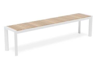 Stylish & Durable Vydel Bench Seat – 190cm Teak & White